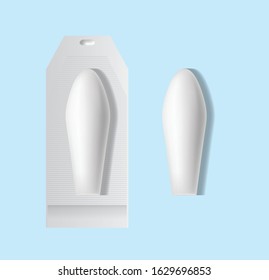 Rectal or vaginal suppositories. Vector illustration.