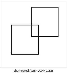 rectangel icon in black stroke 