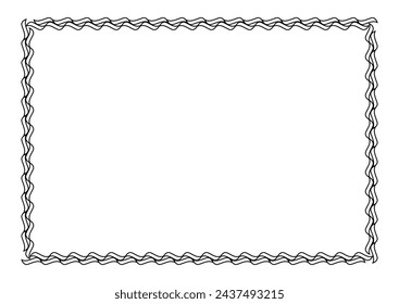 rectangle a4 frame, border frame graphic simple, art line frame