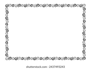 rectangle a4 frame, border frame graphic simple, art line frame