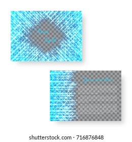 Rectangle background for a greeting card with flaming neon rays