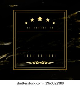 Rectangle badge on black background vector