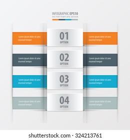 Rectangle banner Orange , blue, gray color