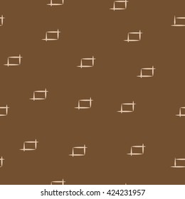 Rectangle beige seamless pattern.  Fashion graphic background design. Modern stylish abstract texture. Monochrome  template for prints, textiles, wrapping, wallpaper, website etc. VECTOR illustration 