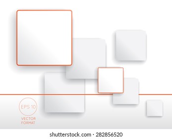 Rectangle blank business background - Vector Design Concept