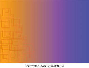 Rectangle blur background. color full  line art background. 