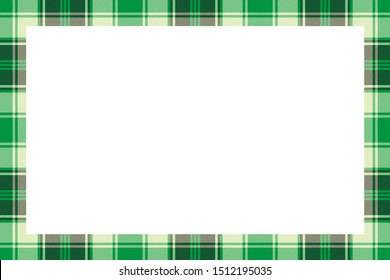 Rectangle borders and Frames vector. Border pattern geometric vintage frame design. Scottish tartan plaid fabric texture. Template for gift card, collage, scrapbook or photo album and portrait.