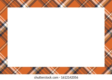 Rectangle borders and Frames vector. Border pattern geometric vintage frame design. Scottish tartan plaid fabric texture. Template for gift card, collage, scrapbook or photo album and portrait.