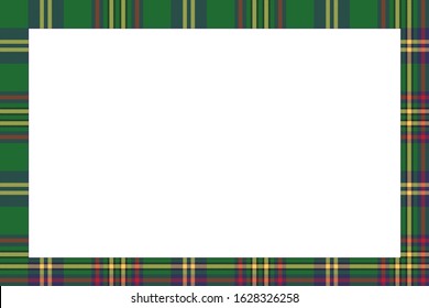 Rectangle borders and Frames vector. Border pattern geometric vintage frame design. Scottish tartan plaid fabric texture. Template for gift card, collage, scrapbook or photo album and portrait.
