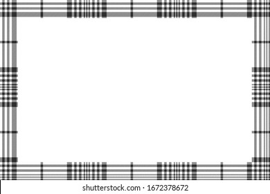 Rectangle borders and Frames vector. Border pattern geometric vintage frame design. Scottish tartan plaid fabric texture. Template for gift card, collage, scrapbook or photo album and portrait.