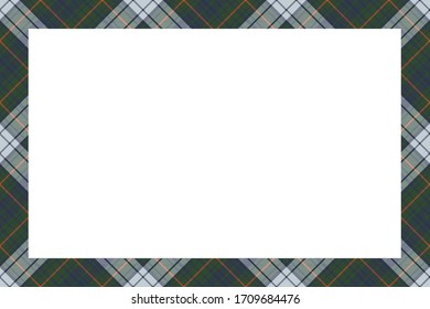 Rectangle borders and Frames vector. Border pattern geometric vintage frame design. Scottish tartan plaid fabric texture. Template for gift card, collage, scrapbook or photo album and portrait.