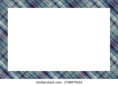 Rectangle borders and Frames vector. Border pattern geometric vintage frame design. Scottish tartan plaid fabric texture. Template for gift card, collage, scrapbook or photo album and portrait.