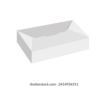 Rectangle Box, Storage Box, Packaging Box, Dieline Template, Vector File