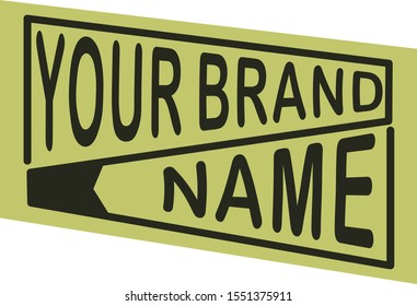 Rectangle Brand Logo Vector Design