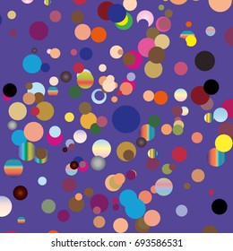 Rectangle bright background of confetti. Multicolor abstract background. Template and cover for festive designs, invitation, birthday, children's holiday.