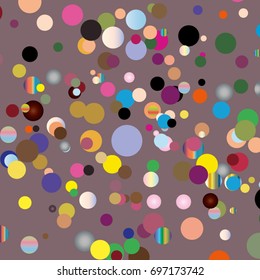 Rectangle bright background of confetti. Multicolor abstract background. Template and cover for festive designs, invitation, birthday, children's holiday.