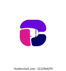 Ilustración del logotipo del pincel de Rectangle sobre el fondo negro blanco