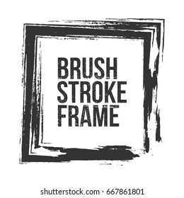Rectangle Brush Stroke grunge Frame