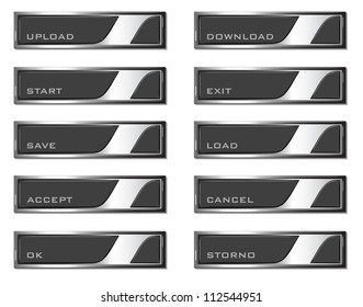 Rectangle buttons - chrome