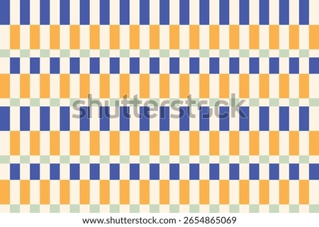Rectangle checkered banner design vector. Geometric abstract seamless pattern design