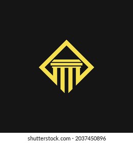 rectangle and court table concept logo vector