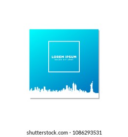 rectangle cover design with ui color