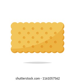 Rectangle Cracker Biscuit Vector Isolated