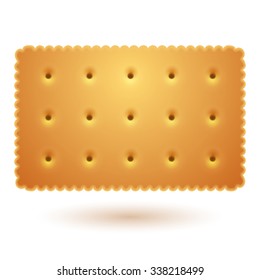 Rectangle Cracker, Vector Art And Illustration. 