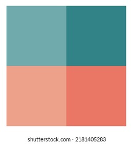 Rectangle Divided Pattern into 4