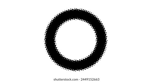 Rectangle Dot Matrix Circle border