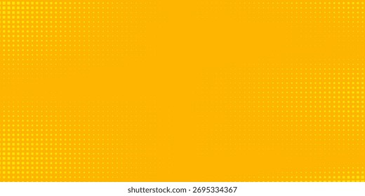 Rectángulo puntos amarillo medio tono amarillo patrón de color gradiente grunge diseño de textura