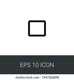 rectangle eps 10 simple icon