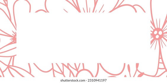 Rectangle frame abstract background drawing.
