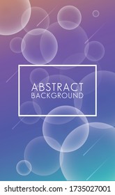 rectangle frame in colorful abstract background . balls shapes vector illustration design