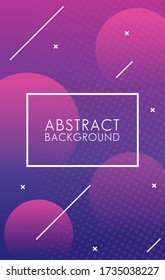rectangle frame in colorful abstract background . balls shapes vector illustration design