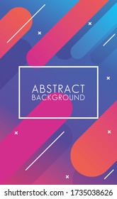 rectangle frame in colorful abstract background. fluids shapes vector illustration design
