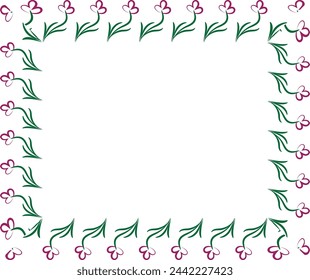 rectangle frame design. vector and illustration. 