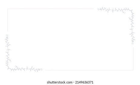 rectangle frame with elements drawing design, vector background