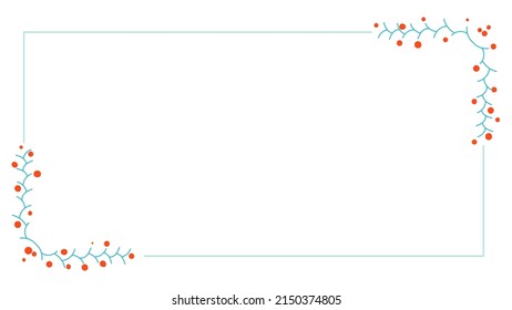 rectangle frame with elements drawing design, vector background