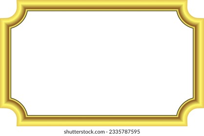 Rectángulo Marco de imagen Oro marco de imagen oro de lujo borde dorado Vectores dorados marcos vintage ramas retro marco de banner decoración marco decorativo cinta de elementos marco aislado fondo
