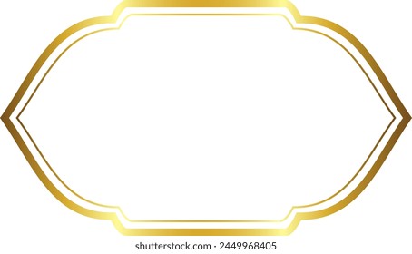 Rectangle Frame Gold picture frame luxury golden frame gold border Golden vector vintage frames retro horizontal Frame badges branches framework banner decoration decorative element ribbon 