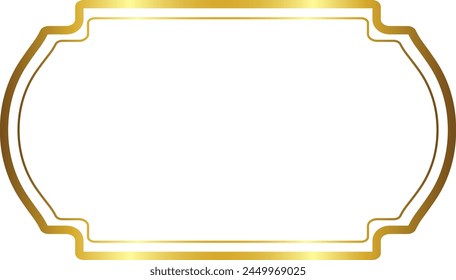 Rectangle Frame Gold picture frame luxury golden frame gold border Golden vector vintage frames retro horizontal Frame badges branches framework banner decoration decorative  element ribbon