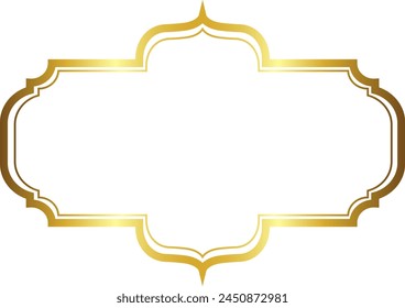 Rectangle Frame Gold picture frame luxury golden frame gold border Golden vector vintage frames retro horizontal Frame badges branches framework banner decoration decorative element ribbon isolated