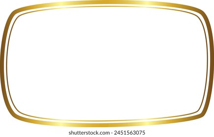 Rectangle Frame Gold picture frame luxury golden frame gold border Golden vector vintage frames retro horizontal Frame badges branches framework banner decoration decorative  element ribbon isolated