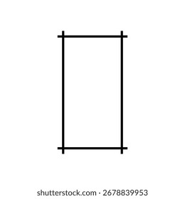 rectangle frame hand drawn element