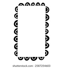 Rectangle frame icon vector. Frame illustration sign. Decorative elements symbol. Ornament logo.