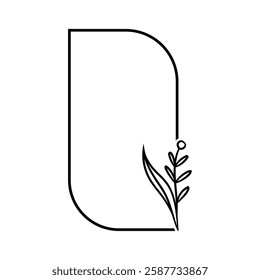 Rectangle frame icon vector. Frame illustration sign. Decorative elements symbol. Ornament logo.