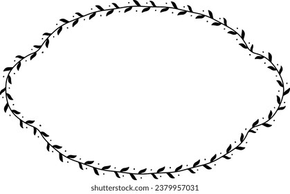 Rectangle Frame laurel wreath silhouette black horizontal vintage frames flower floral leaf border Botanical laurel ornate art leaf Elements design border retro badge decoration element isolated decor