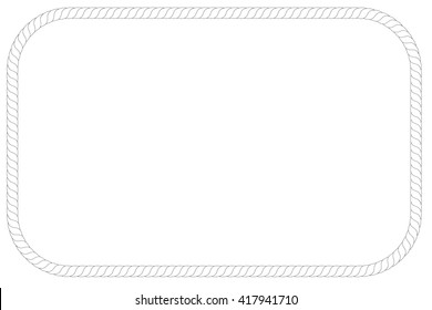 Rectangle Frame from rope
