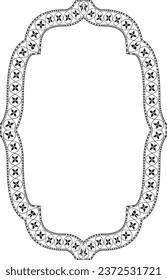 Rectangle Frame vertical frame vintage frames flower floral border Luxury ornate art leaf Elements design silhouette black border retro badge decoration element isolated decor